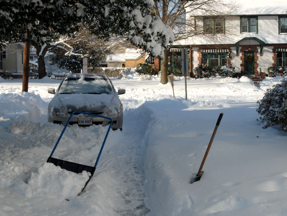 tools for dig-out - scooper shovel from our Ottawa days - 776